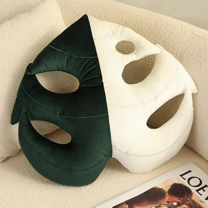 Nordic Green Lifelike Leaf Plushies Pillow