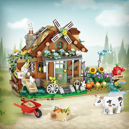 Old MacDonald Farm House Micro Building Block