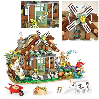 Old MacDonald Farm House Micro Building Block
