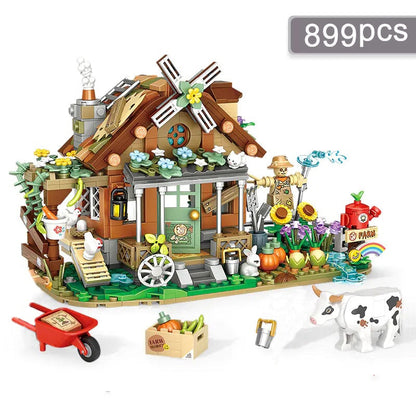 Old MacDonald Farm House Micro Building Block