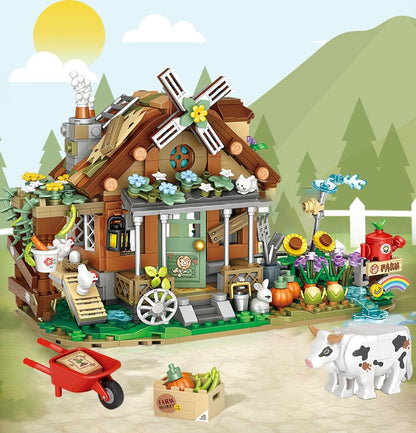 Old MacDonald Farm House Micro Building Block