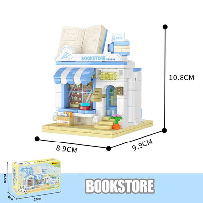 Pet Candy Bakery Book Folding Micro City Building Sets