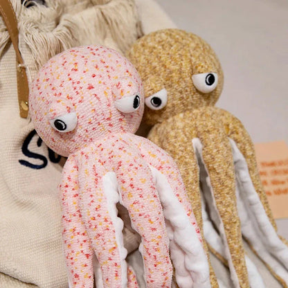 Pink Brown Funny Octopus Plushies