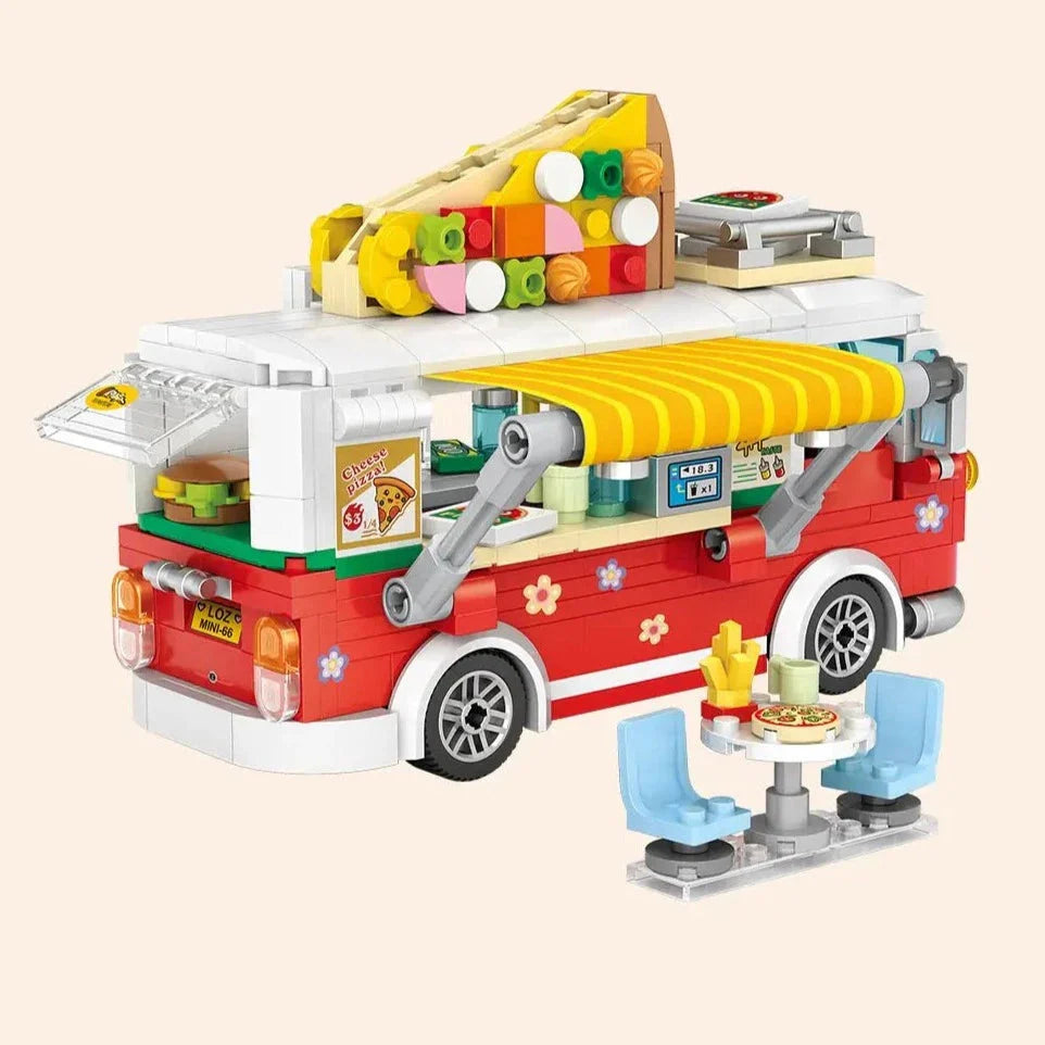 Pizza and Coffee Truck Nano Building Blocks
