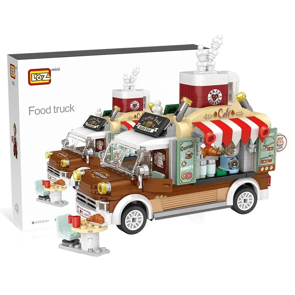 Pizza and Coffee Truck Nano Building Blocks