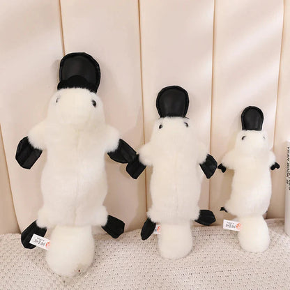 Pleep the Fluffy Brown & White Platypus Plush