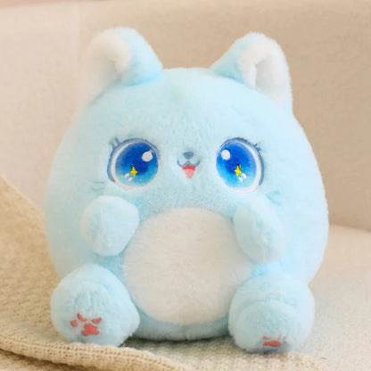 Rainbow Fluffy Cat Squad Ball Plushies