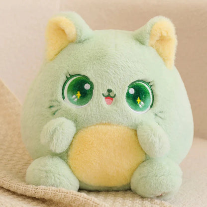 Rainbow Fluffy Cat Squad Ball Plushies