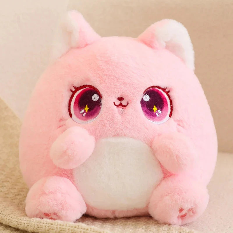 Rainbow Fluffy Cat Squad Ball Plushies