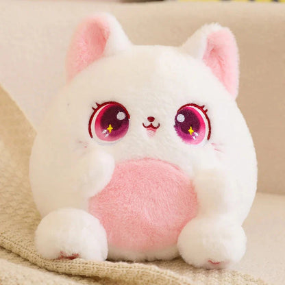 Rainbow Fluffy Cat Squad Ball Plushies