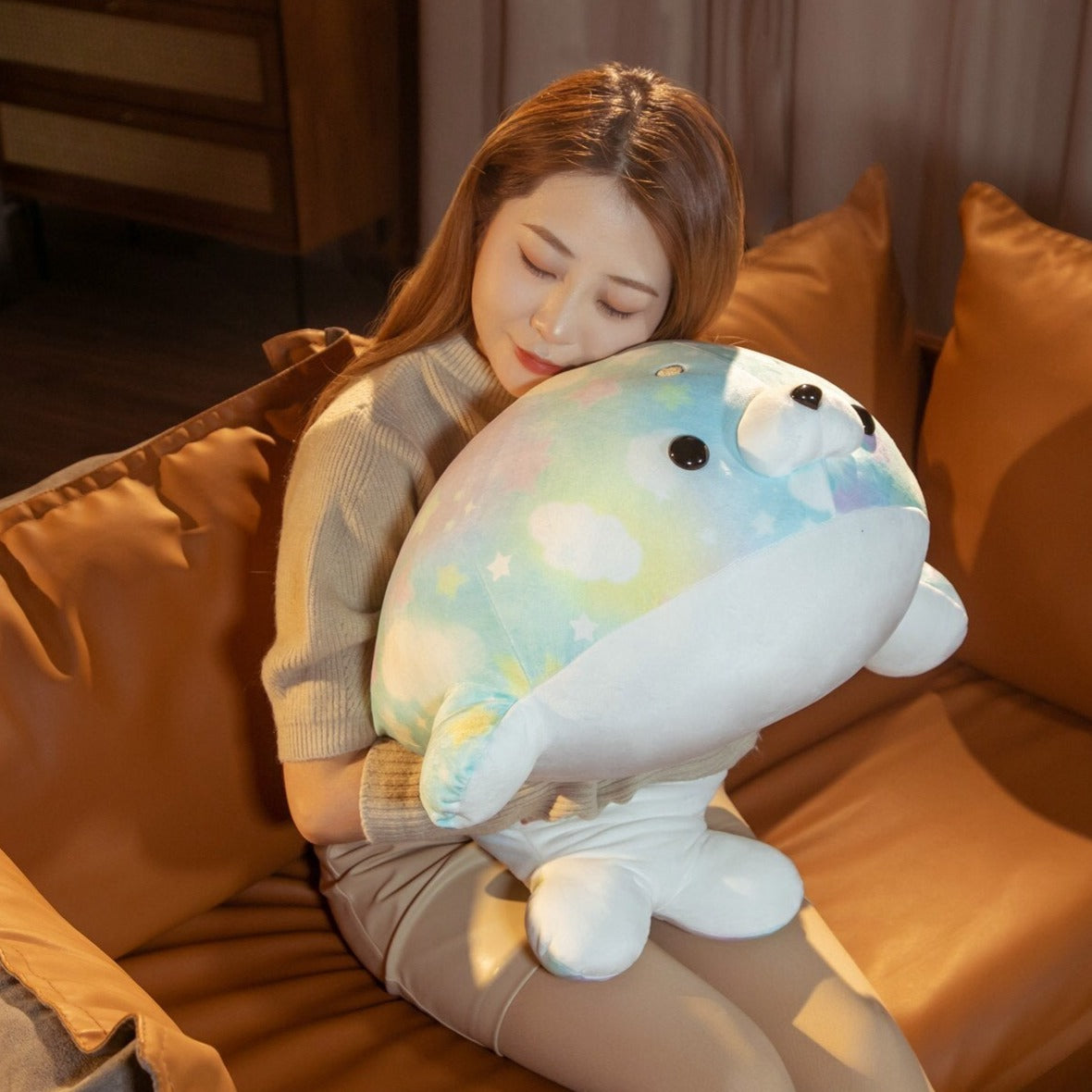 Rainbow Galaxy Seal Plushies