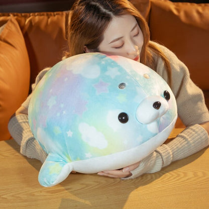 Rainbow Galaxy Seal Plushies