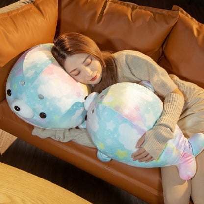 Rainbow Galaxy Seal Plushies