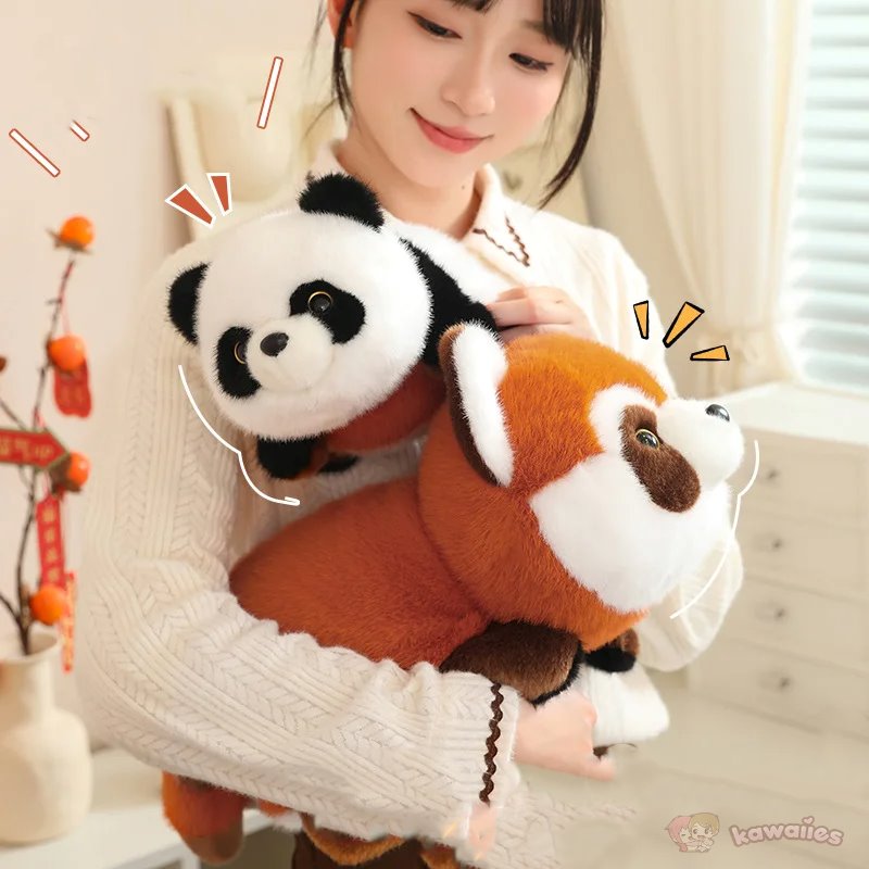 Reversible Red Panda to Panda Plush