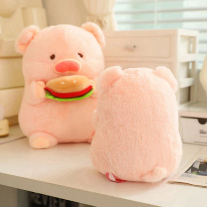 Round Fluffy Chonky Piggy Plushie