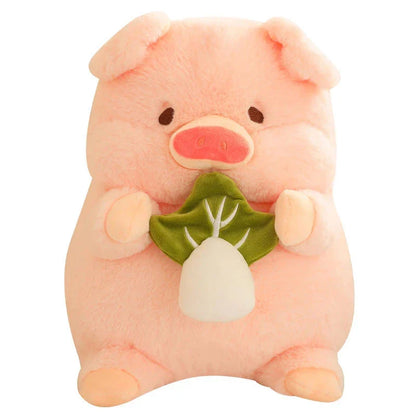 Round Fluffy Chonky Piggy Plushie