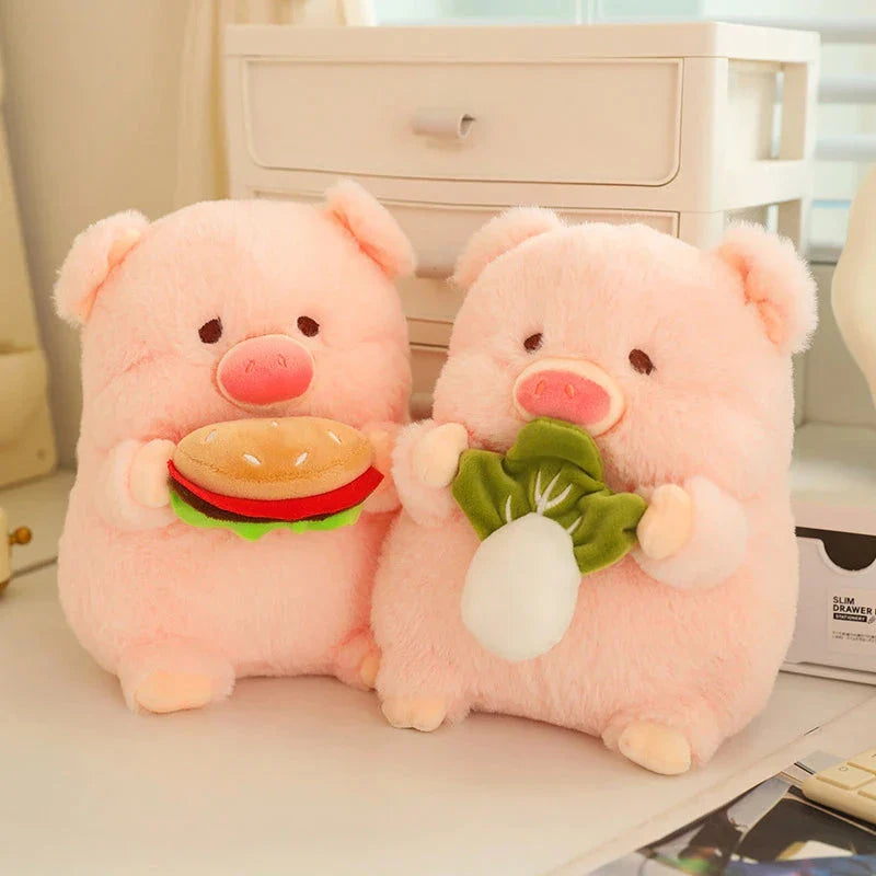 Round Fluffy Chonky Piggy Plushie