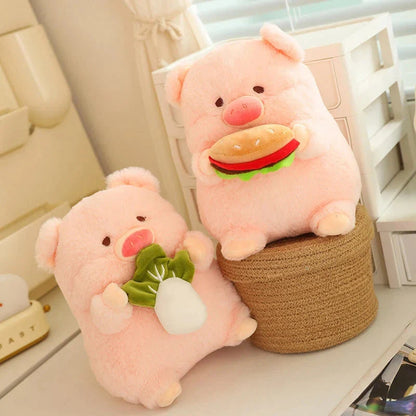 Round Fluffy Chonky Piggy Plushie