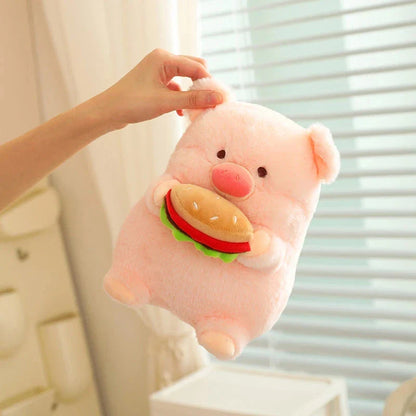 Round Fluffy Chonky Piggy Plushie