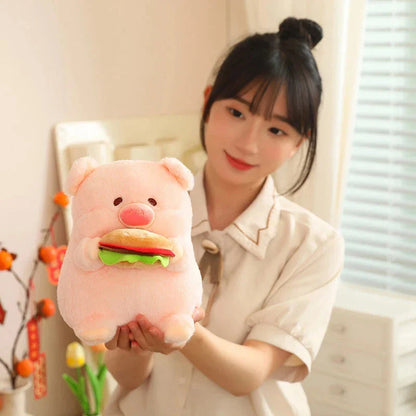 Round Fluffy Chonky Piggy Plushie