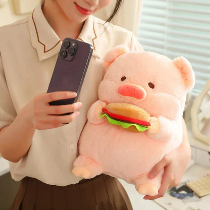 Round Fluffy Chonky Piggy Plushie