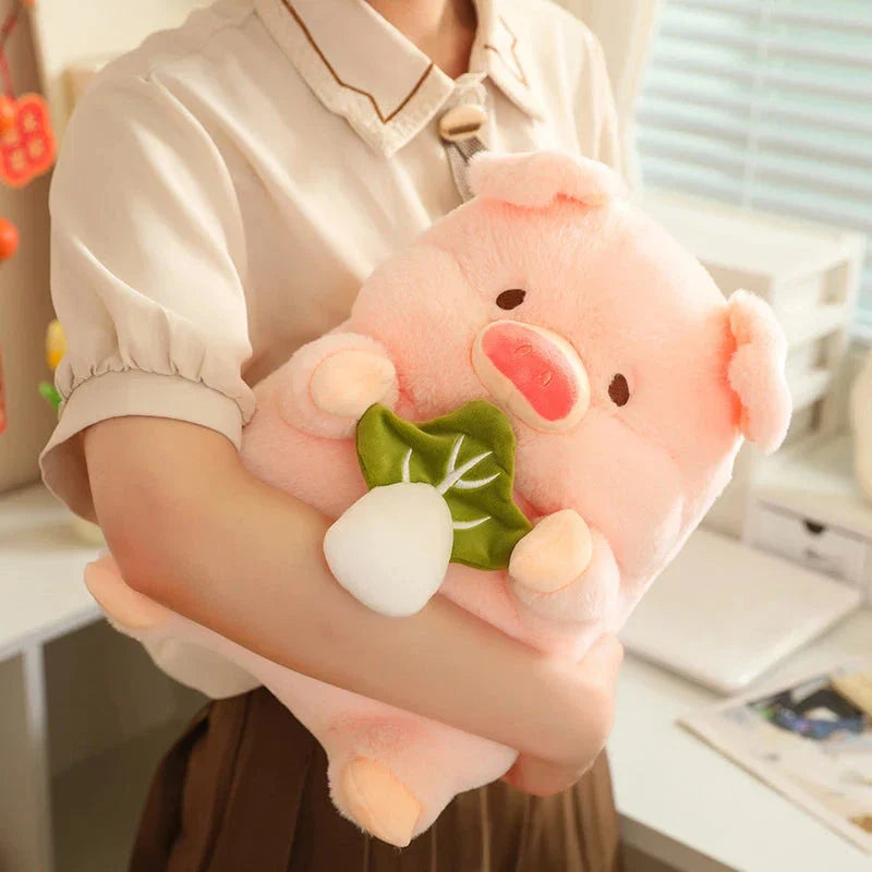 Round Fluffy Chonky Piggy Plushie