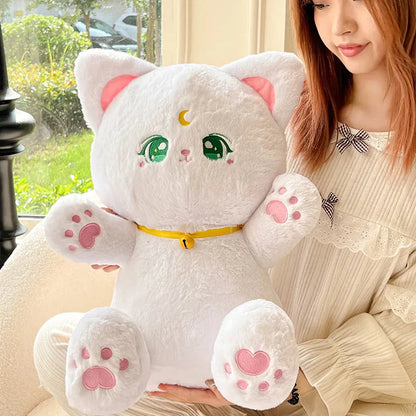 Sailor Moon Fluffy Black White Cat Plushies