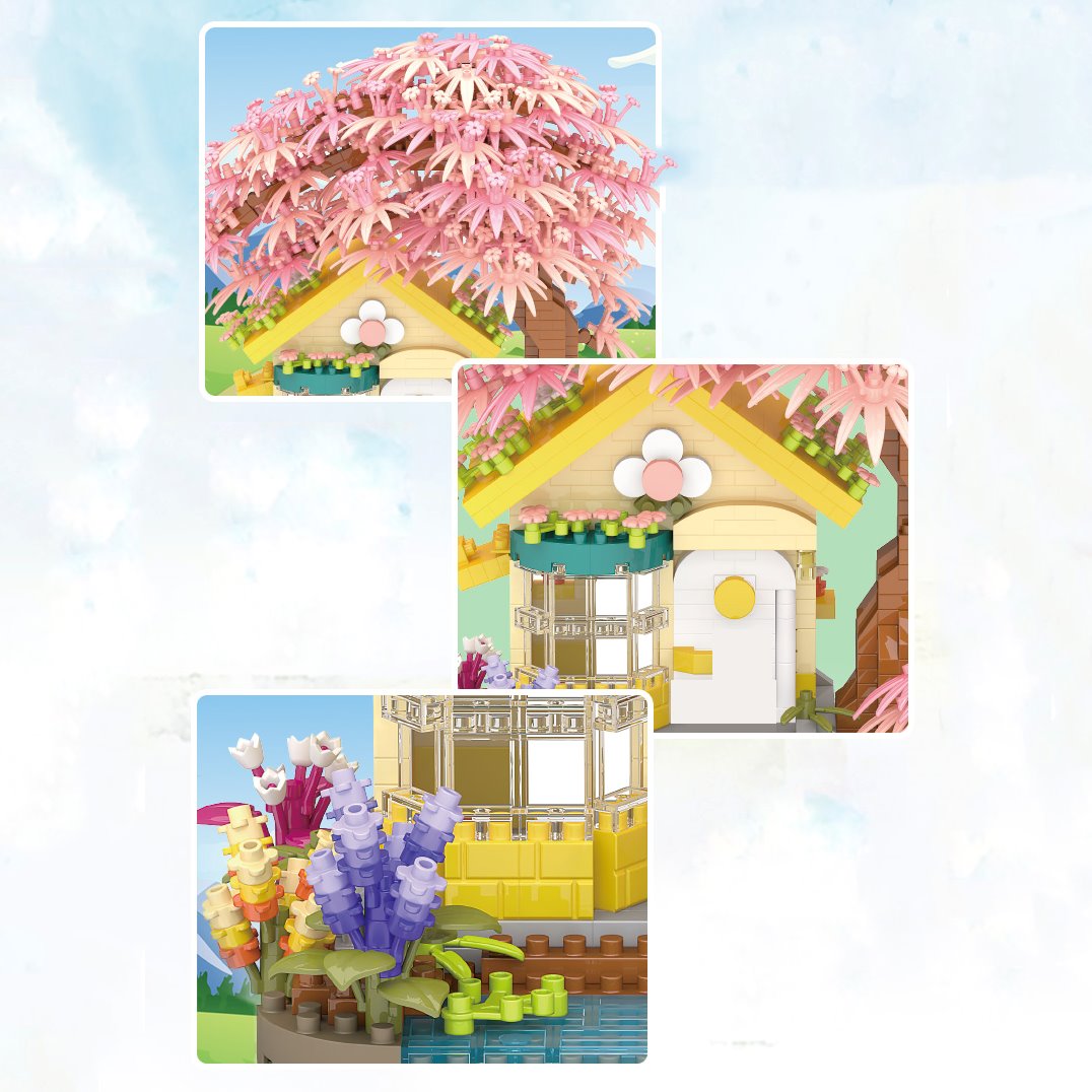 Sakura Cottage Micro Building Set
