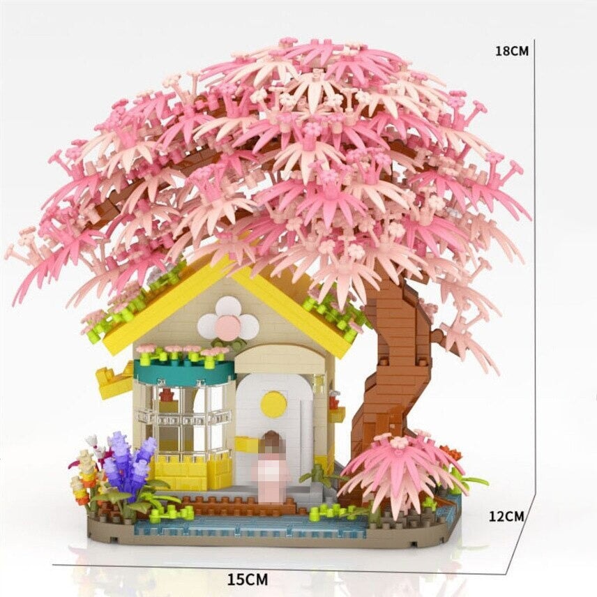 Sakura Cottage Micro Building Set