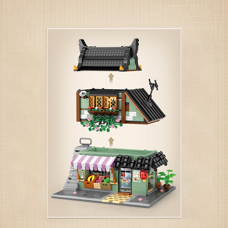 Sakura Stores Micro Building Set