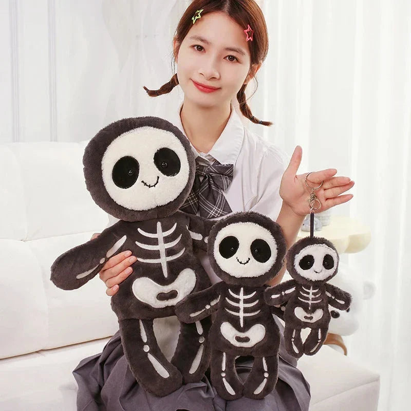 Scary Skeleton and Mummy Halloween Plushies