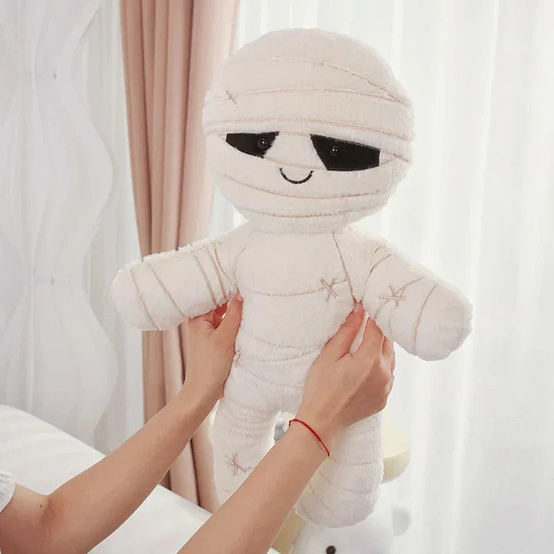 Scary Skeleton and Mummy Halloween Plushies