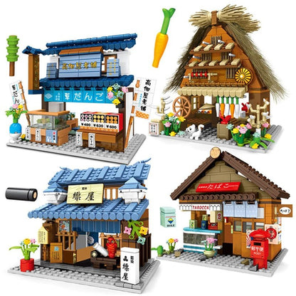 Shirakawa-go Dori Street Japanese Stores Building Sets - Limited Stock