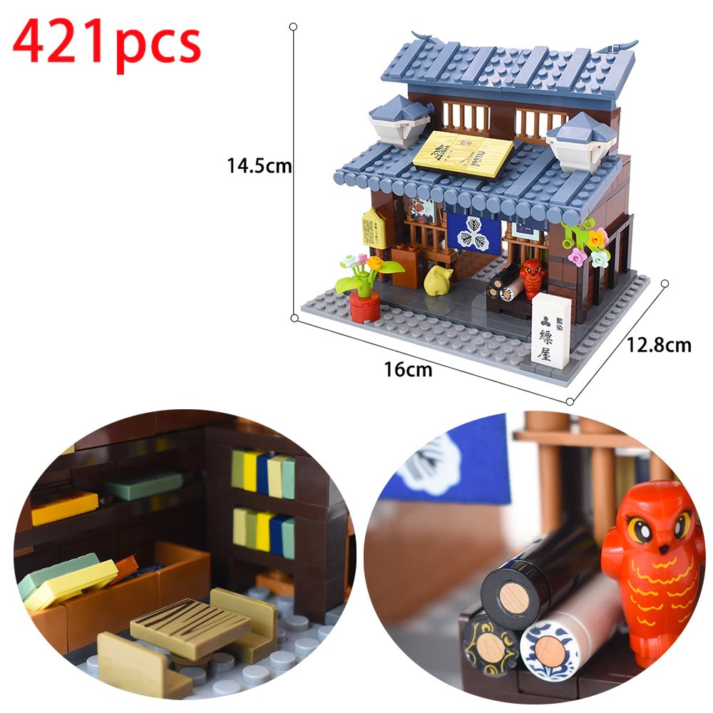 Shirakawa-go Dori Street Japanese Stores Building Sets - Limited Stock