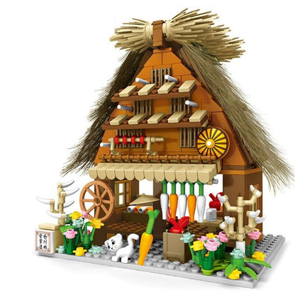 Shirakawa-go Dori Street Japanese Stores Building Sets - Limited Stock
