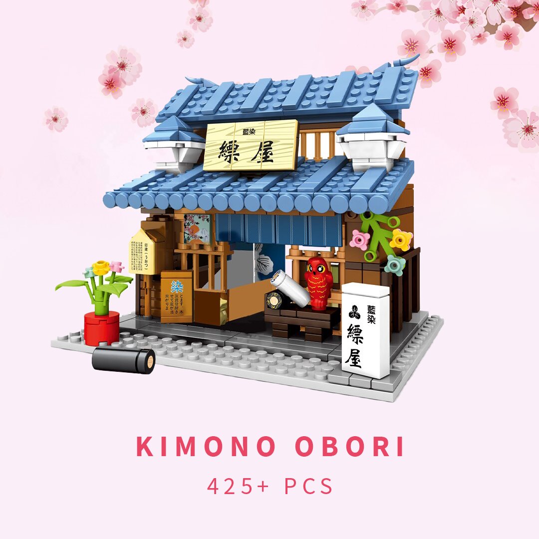 Shirakawa-go Dori Street Japanese Stores Building Sets - Limited Stock