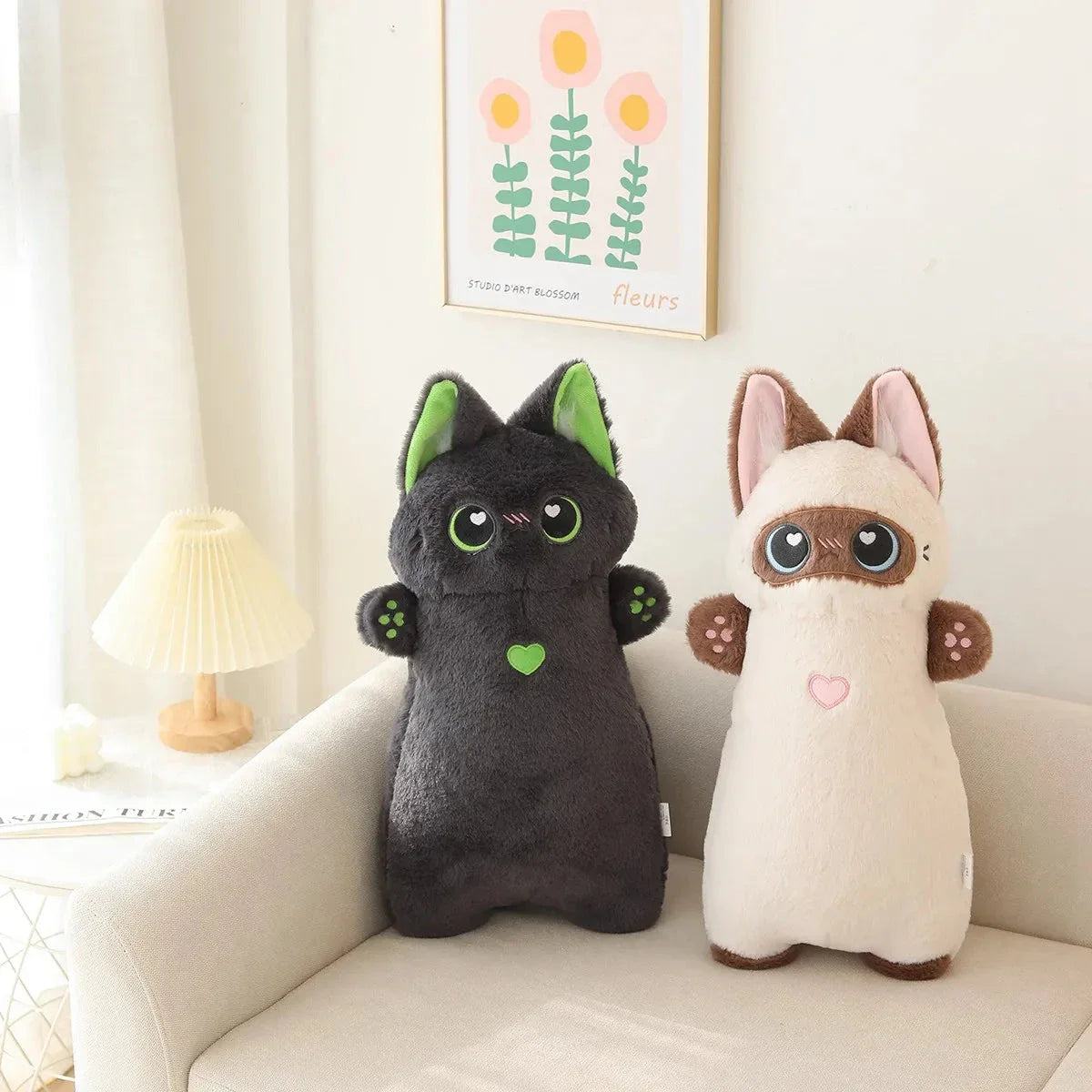 Shortie Two-tone Cat Plushie Collection