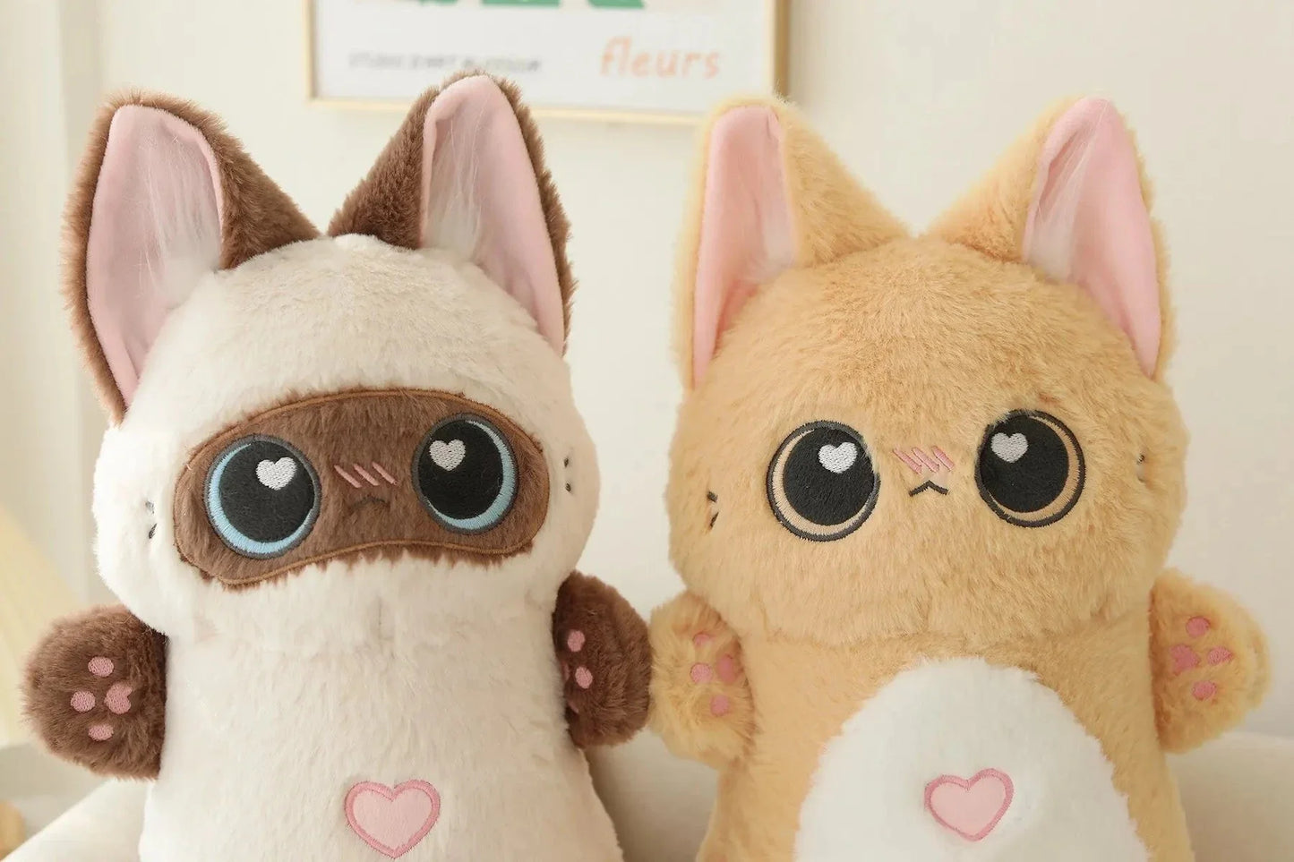 Shortie Two-tone Cat Plushie Collection