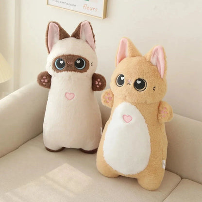 Shortie Two-tone Cat Plushie Collection