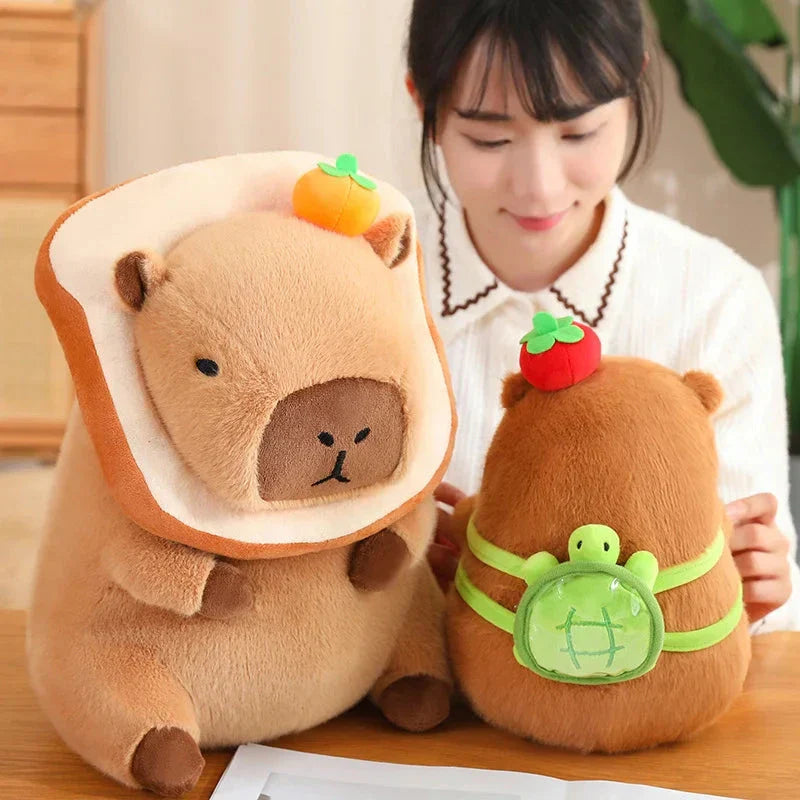 Silly Capybara Toast Turtle Snotty Plushie Family