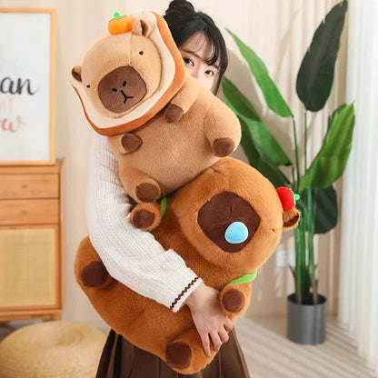 Silly Capybara Toast Turtle Snotty Plushie Family