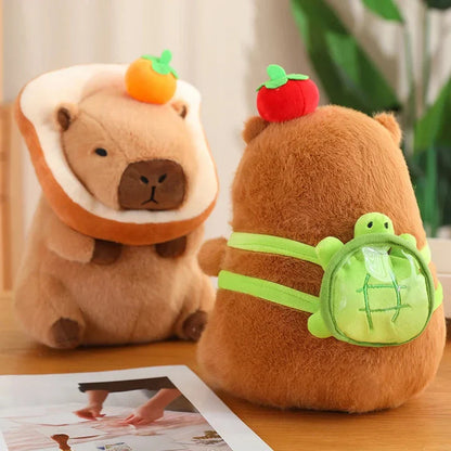 Silly Capybara Toast Turtle Snotty Plushie Family