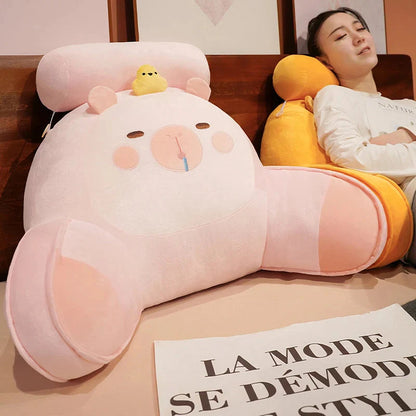 Sleepy Capybara Resting Cushion Pillow
