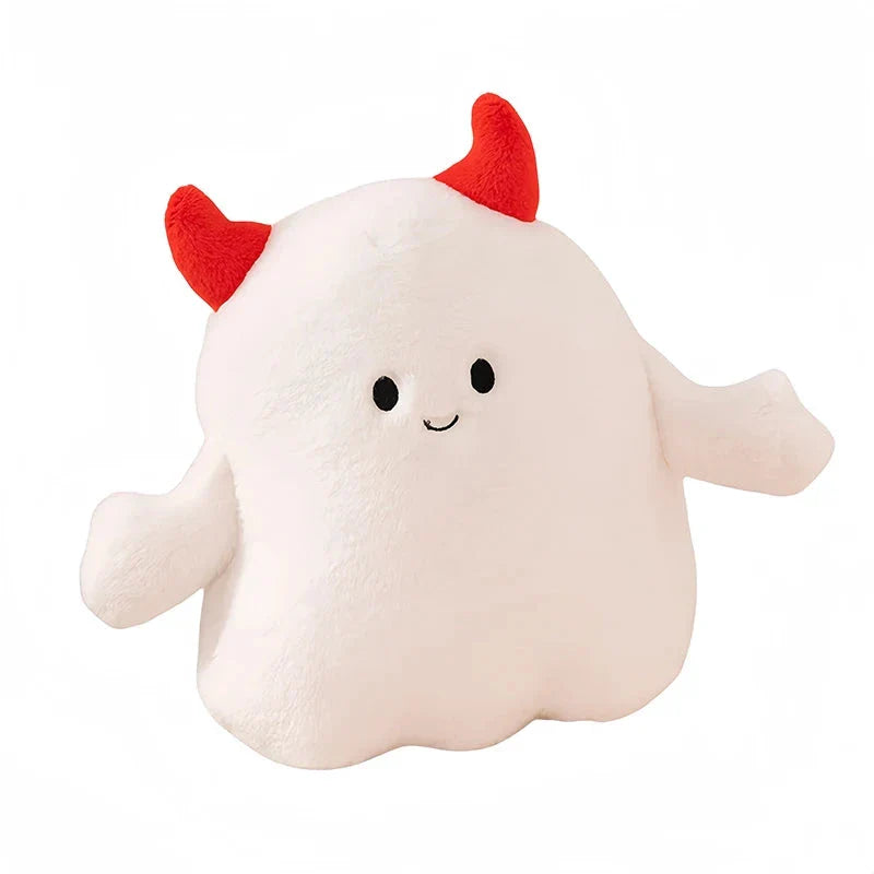 Smiling Halloween Pumpkin Ghost Plush
