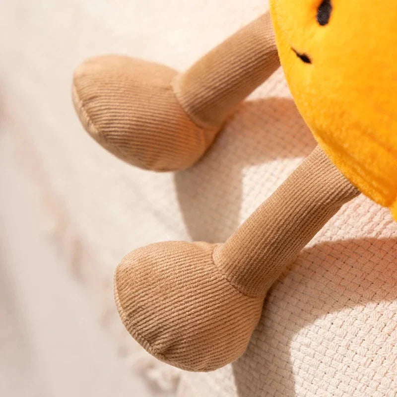 Smiling Halloween Pumpkin Ghost Plush