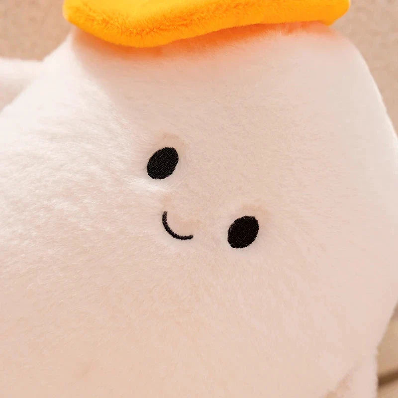 Smiling Halloween Pumpkin Ghost Plush
