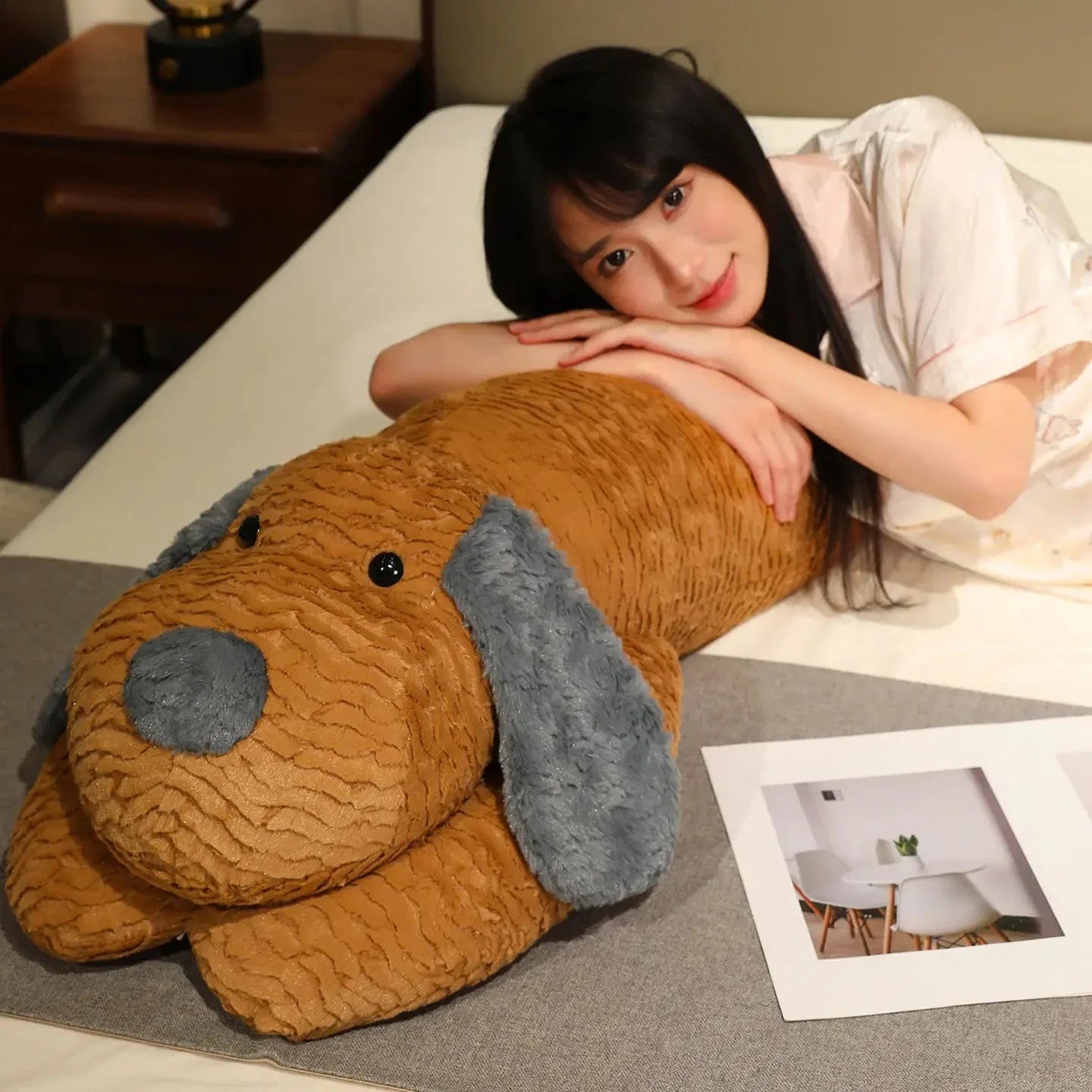 Snoozie the Sleepy Puppy Hug Pillow