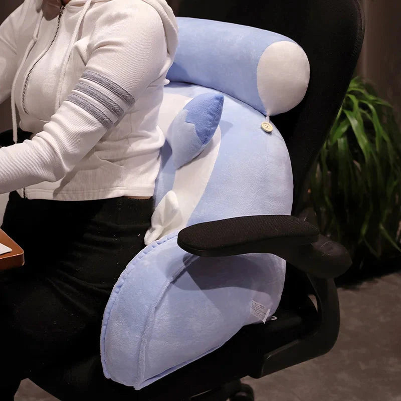 Sofi the Cute Baby Blue Hybrid Dragon Cushion Seat