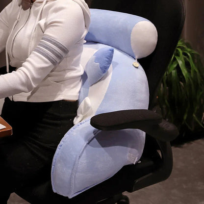 Sofi the Cute Baby Blue Hybrid Dragon Cushion Seat