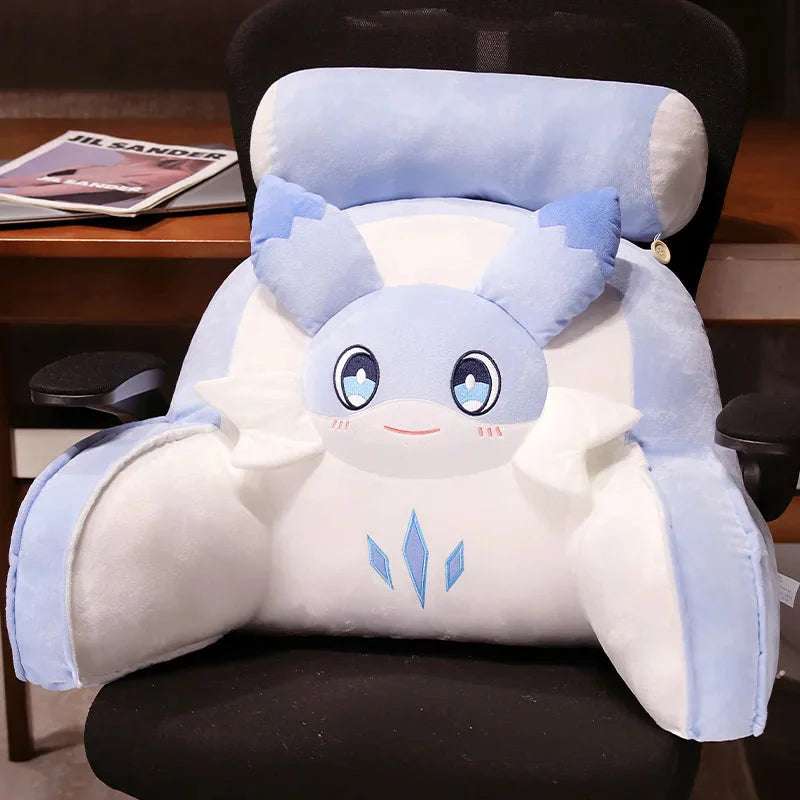 Sofi the Cute Baby Blue Hybrid Dragon Cushion Seat